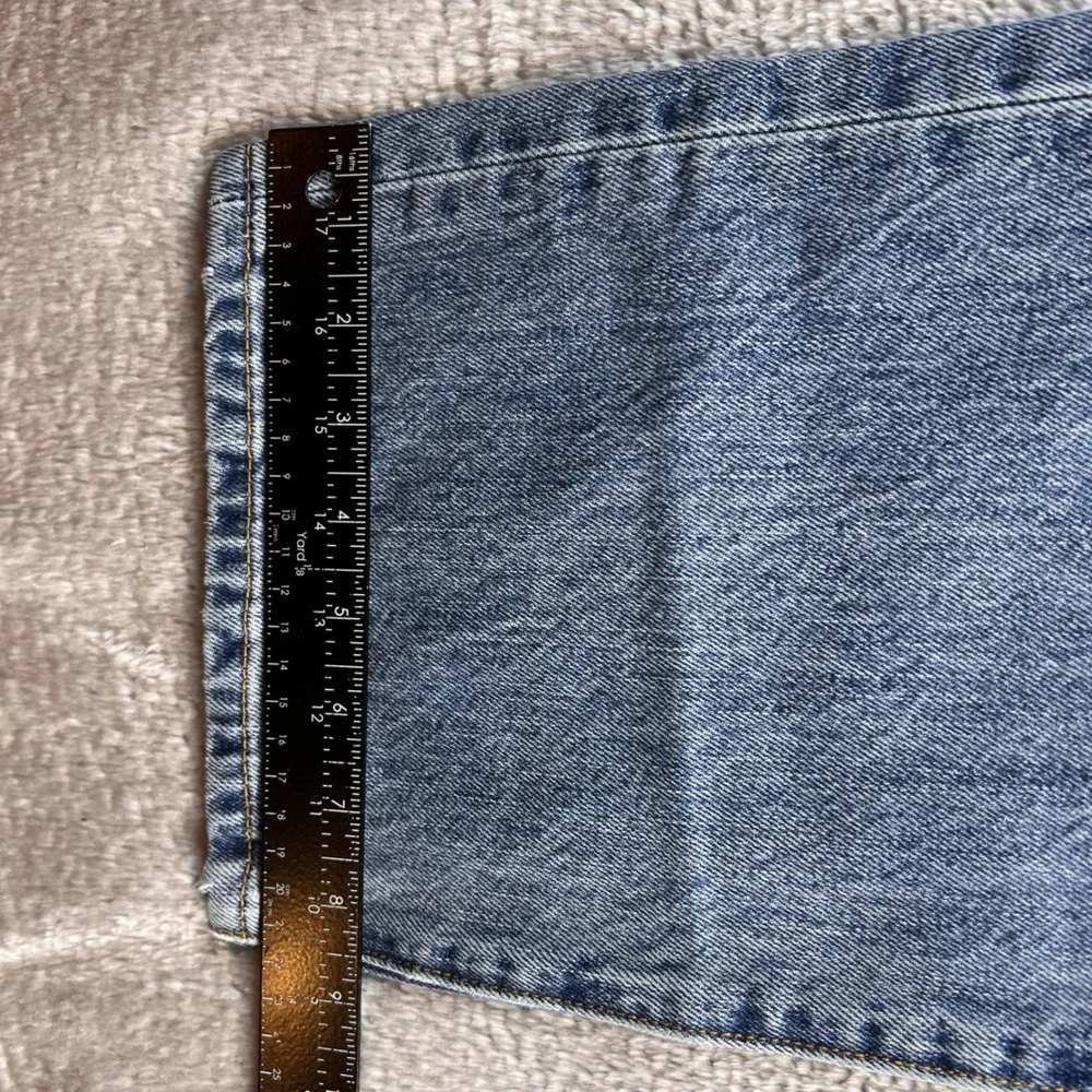 Levis 501 Original Straight Leg Button Fly Blue Denim Jeans Mens 35x30